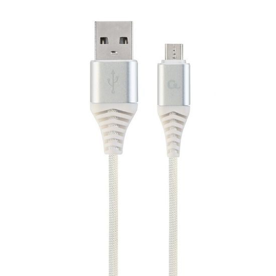 Cablexpert MicroUSB - USB kaapeli, 2 m, valkoinen