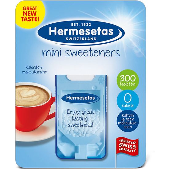 Hermesetas Mini Sweeteners -makeutusaine, 12-pack