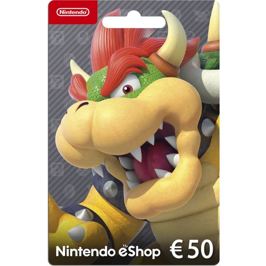 Nintendo eShop lahjakortti 50 euroa, aktivointikortti