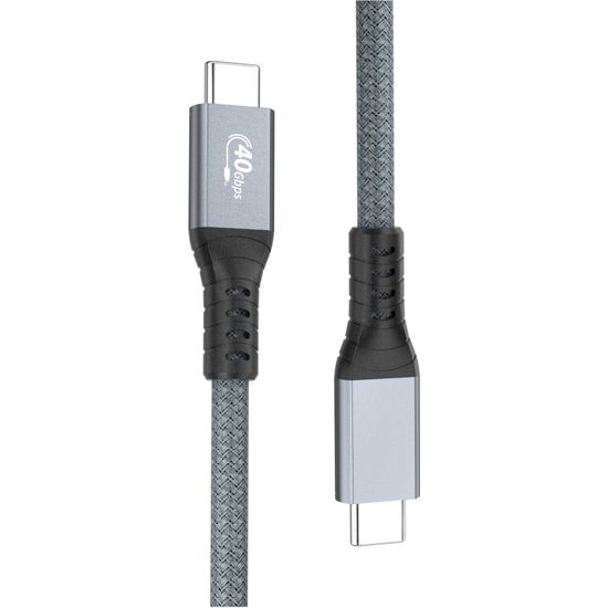 Fuj:tech USB4 USB-C Gen 3x2 40Gbps 100W -kaapeli, 1m