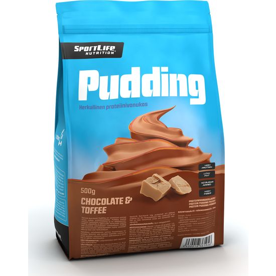 SportLife Pudding Suklaa-Toffee -proteiinivanukasjauhe, 500 g