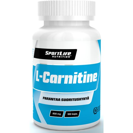 SportLife L-Carnitine -painonhallintavalmiste, 800 mg, 100 kaps