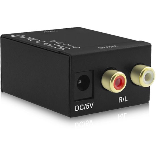 ProCaster DAC-01 v2 -D/A-muunnin, S/PDIF -> stereo RCA