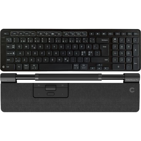 RollerMouse Pro Wireless Slim -langaton hiiriohjain + Balance Keyboard -näppäimistö