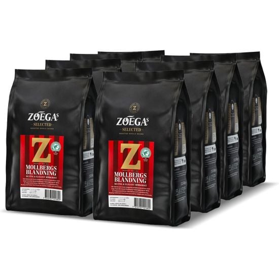 Zoégas Mollbergs Blandning -kahvipapu, 450 g, 8-pack