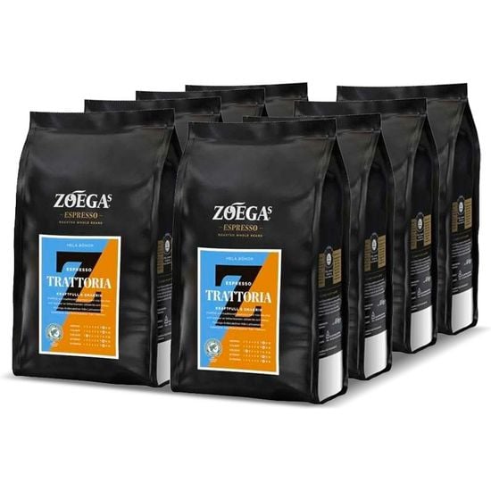 Zoégas Espresso Trattoria -kahvipapu, 450 g, 8-pack