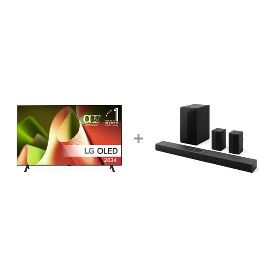 LG 77'' OLED B4 – 4K TV + LG S70TR 5.1.1 Soundbar Dolby Atmos -tuotepaketti