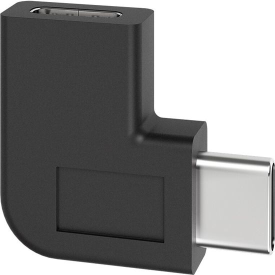 Goobay USB-C 90° -kulma-adapteri, musta
