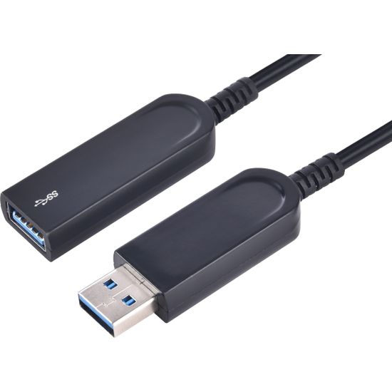 Fuj:tech USB A 3.2 Gen1 AOC -jatkokaapeli, 10m