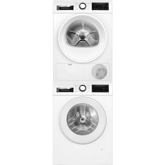 Bosch WGG244ZASN Serie 6 pyykinpesukone ja Bosch WQG232ALSN Serie 6 kuivausrumpu