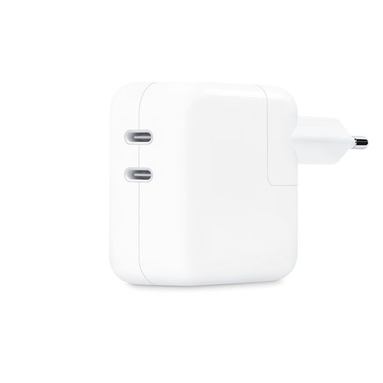 Apple 35 W USB-C-virtalähde kahdella portilla, (MW2K3)