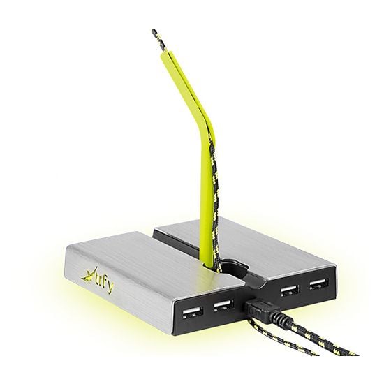 Xtrfy XG-B1-LED -kaapelinpidike USB-hubilla