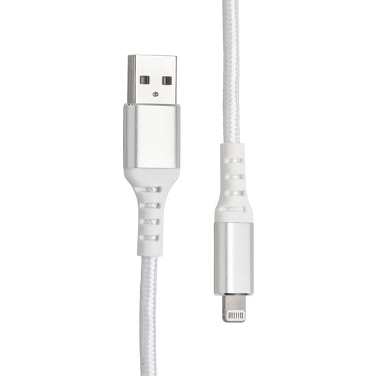 Fuj:tech Lightning - USB-A -kaapeli, 1 m, valkoinen