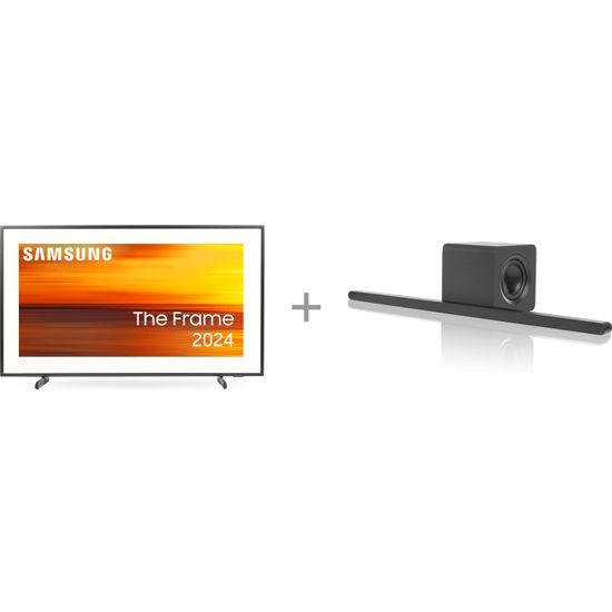 Samsung 65" LS03D The Frame – 4K QLED TV + HW-S800D 3.1.2 Dolby Atmos Soundbar -tuotepaketti