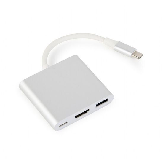 Cablexpert USB-C HDMI Hub -adapteri, harmaa