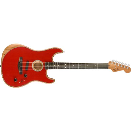 Fender American Acoustasonic Stratocaster -sähkökitara, Dakota Red
