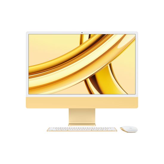 Apple iMac 24" M3 8 Gt, 1 Tt -tietokone, keltainen (Z19F)