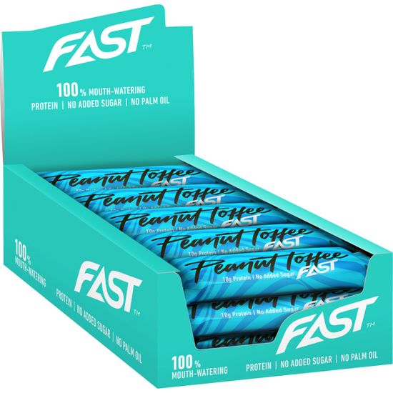 FAST Peanut Toffee -proteiinipatukka, 45 g, 15-pack