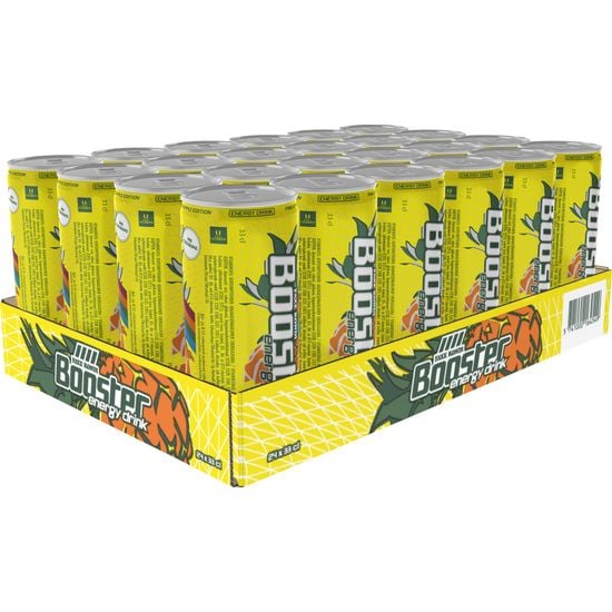 Faxe Kondi Booster Pineapple -energiajuoma, 330 ml, 24-pack
