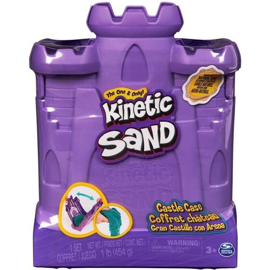 Kinetic Sand Castle Case -taikahiekkasetti, lime green