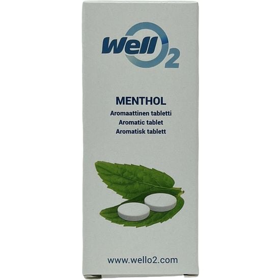 WellO2 -mentolitabletti, 20 kpl