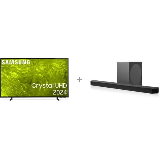 Samsung 85" DU7172 – 4K LED TV + HW-Q800D 5.1.2 Dolby Atmos Soundbar -tuotepaketti