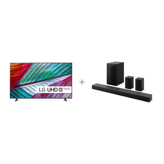 LG UR76 75" 4K LED TV + LG S70TR 5.1.1 Soundbar Dolby Atmos -tuotepaketti