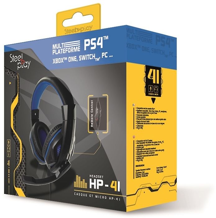 Steelplay Wired Headset HP41 pelikuulokkeet, PS4 / PC / Xbox One
