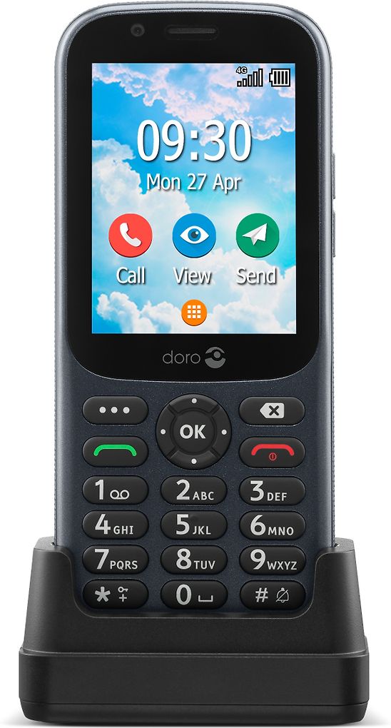 Doro 731X 4G peruspuhelin Dual SIM Musta Verkkokauppa