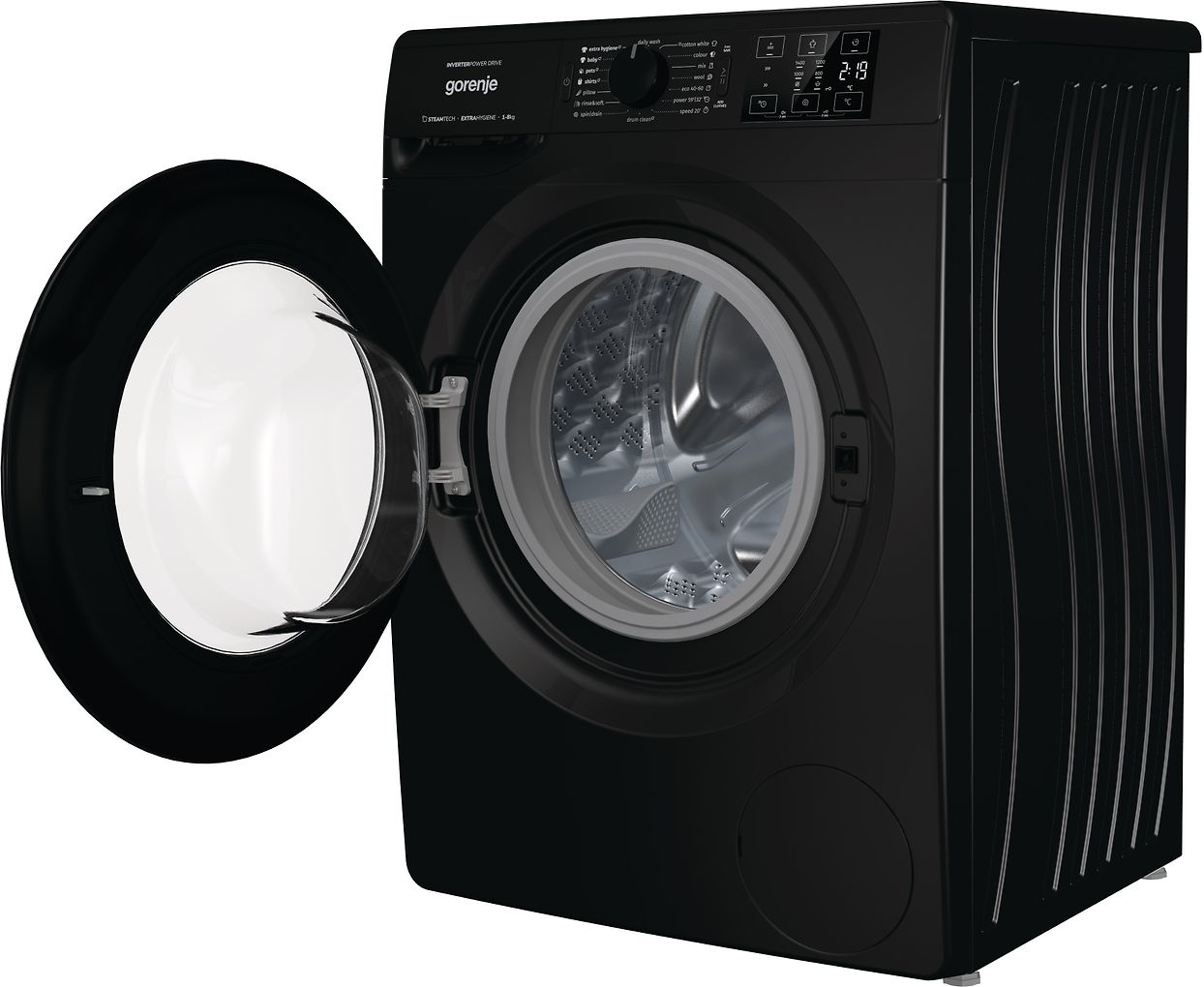 Gorenje WNEI84AS/B -pyykinpesukone, musta – Verkkokauppa.com