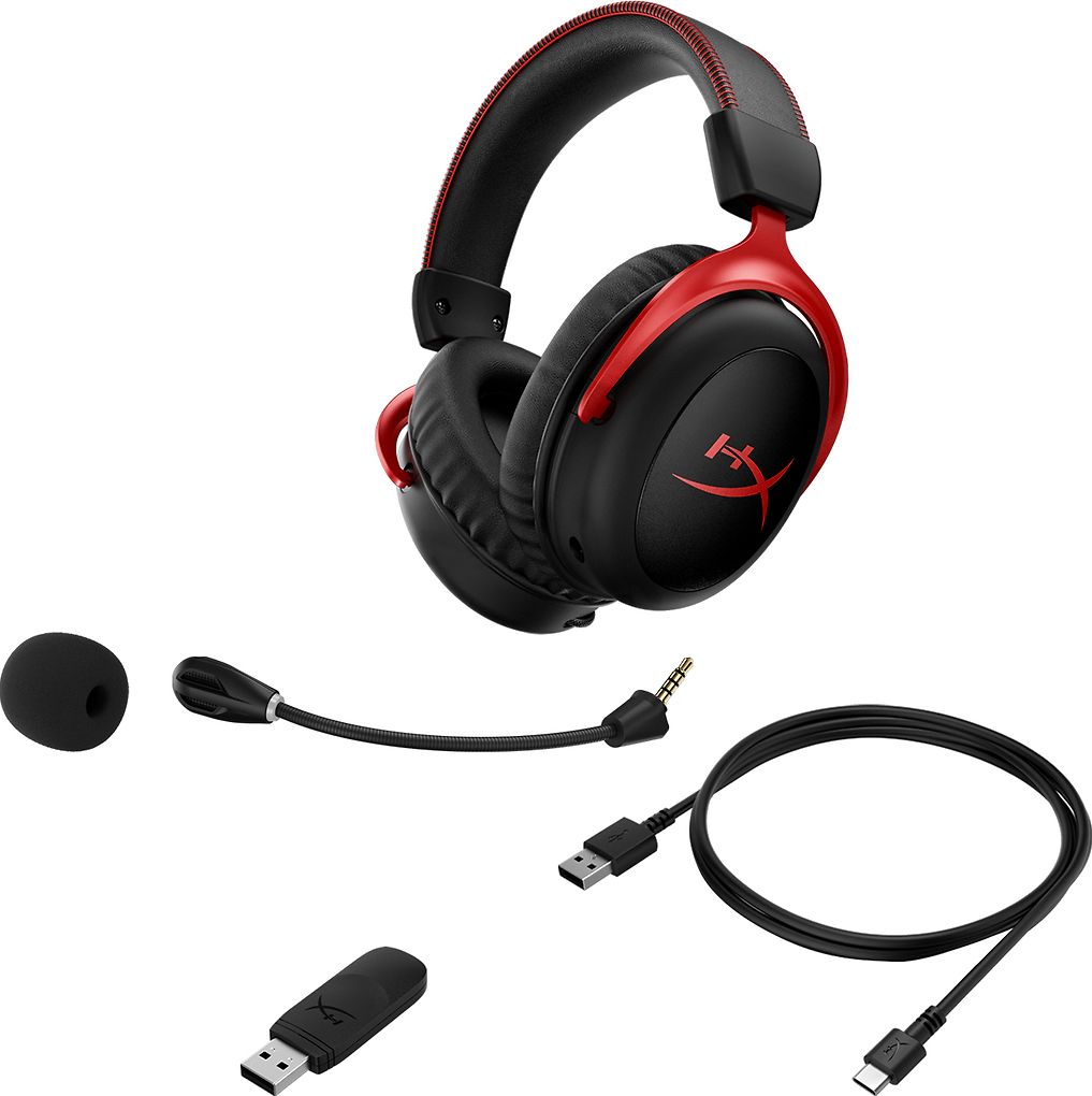 HyperX Cloud II Wireless Headset pelikuulokemikrofoni, Red