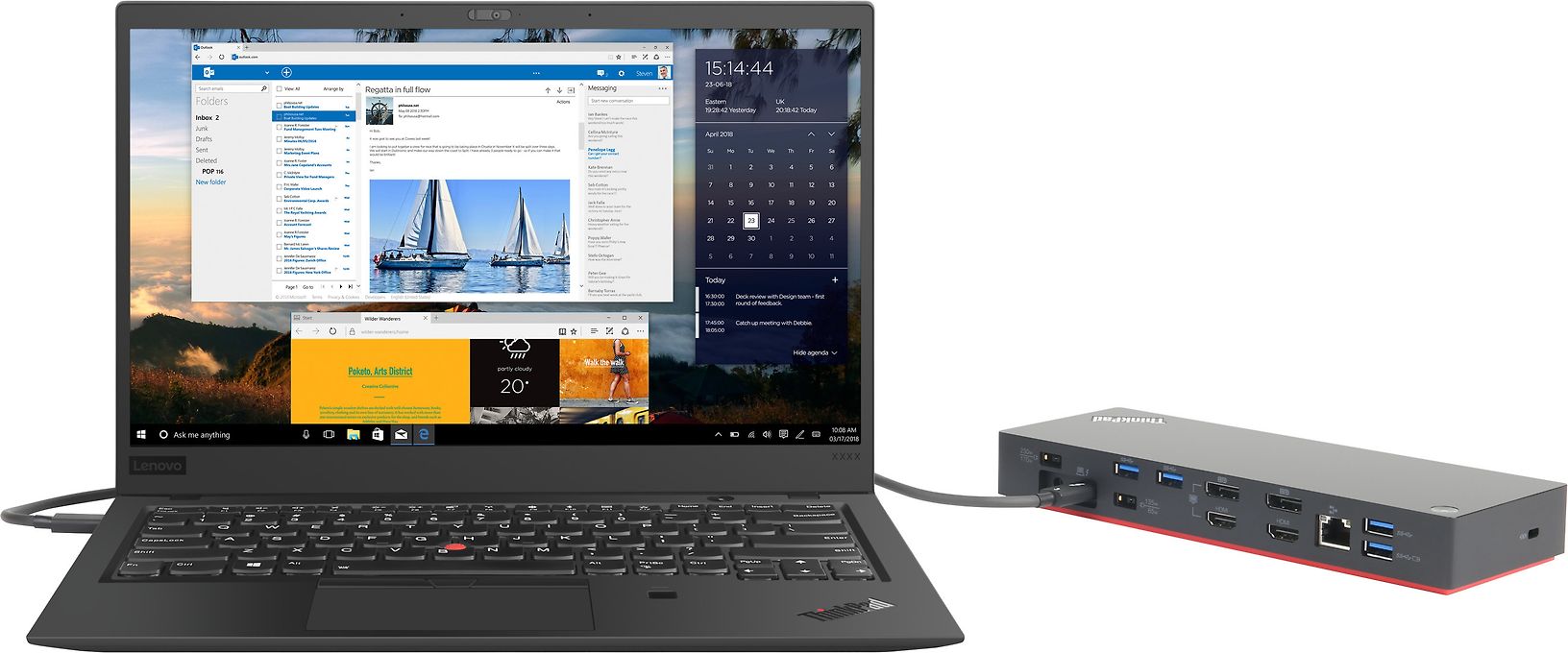 Lenovo ThinkPad Thunderbolt 3 Dock Gen 2telakka