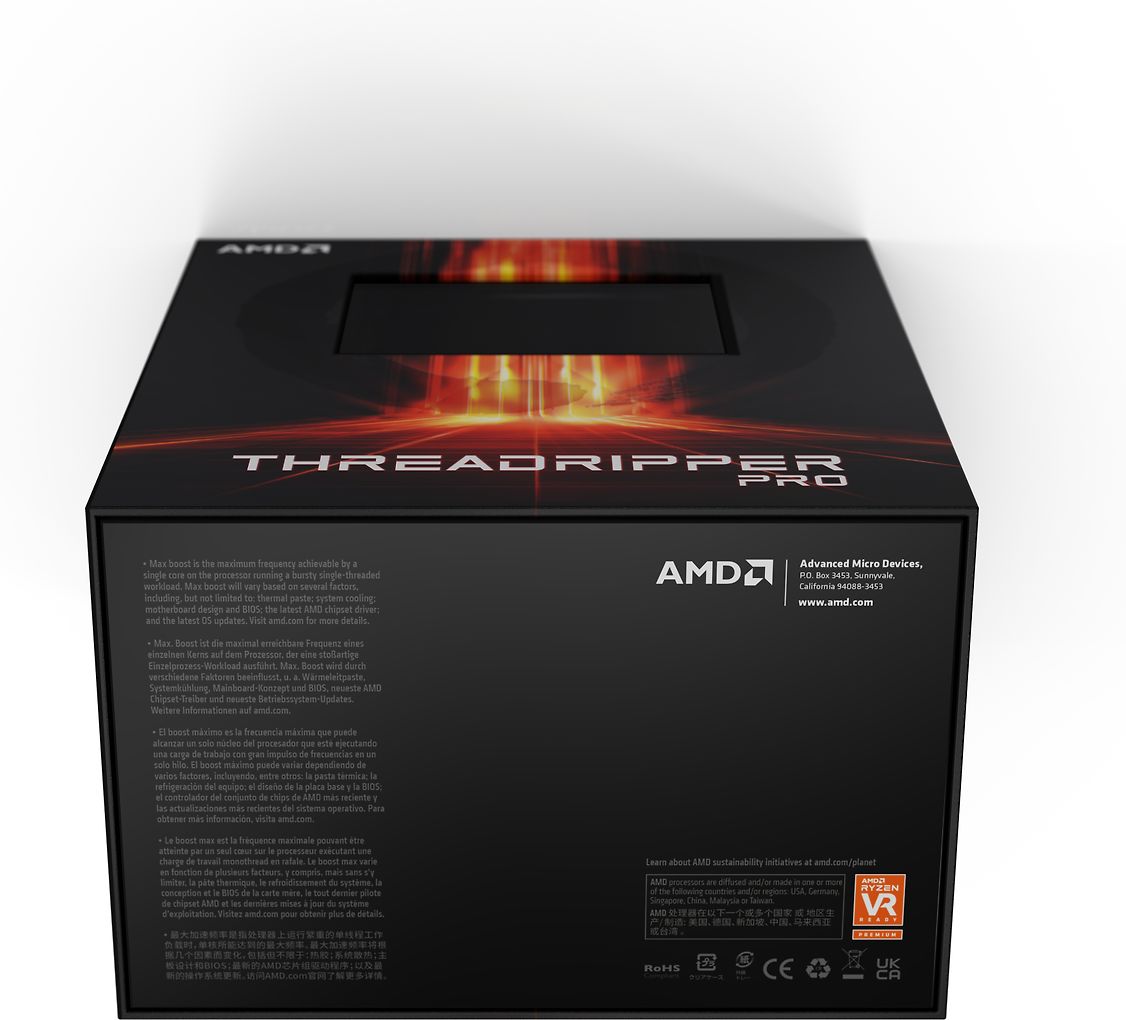 AMD Ryzen Threadripper PRO 5975WX prosessori sWRX8 kantaan