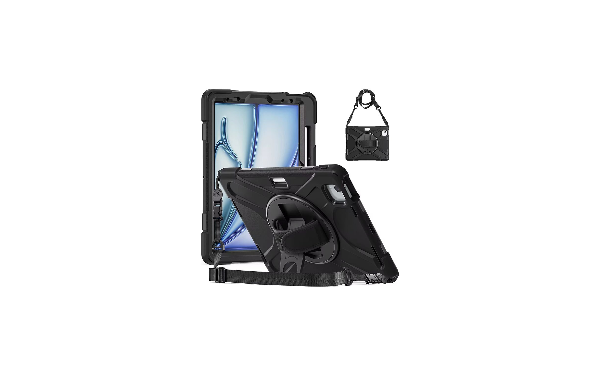 Insmat Ruggered Armor -kaitseümbris, Apple iPad Air 11″ 2024, must