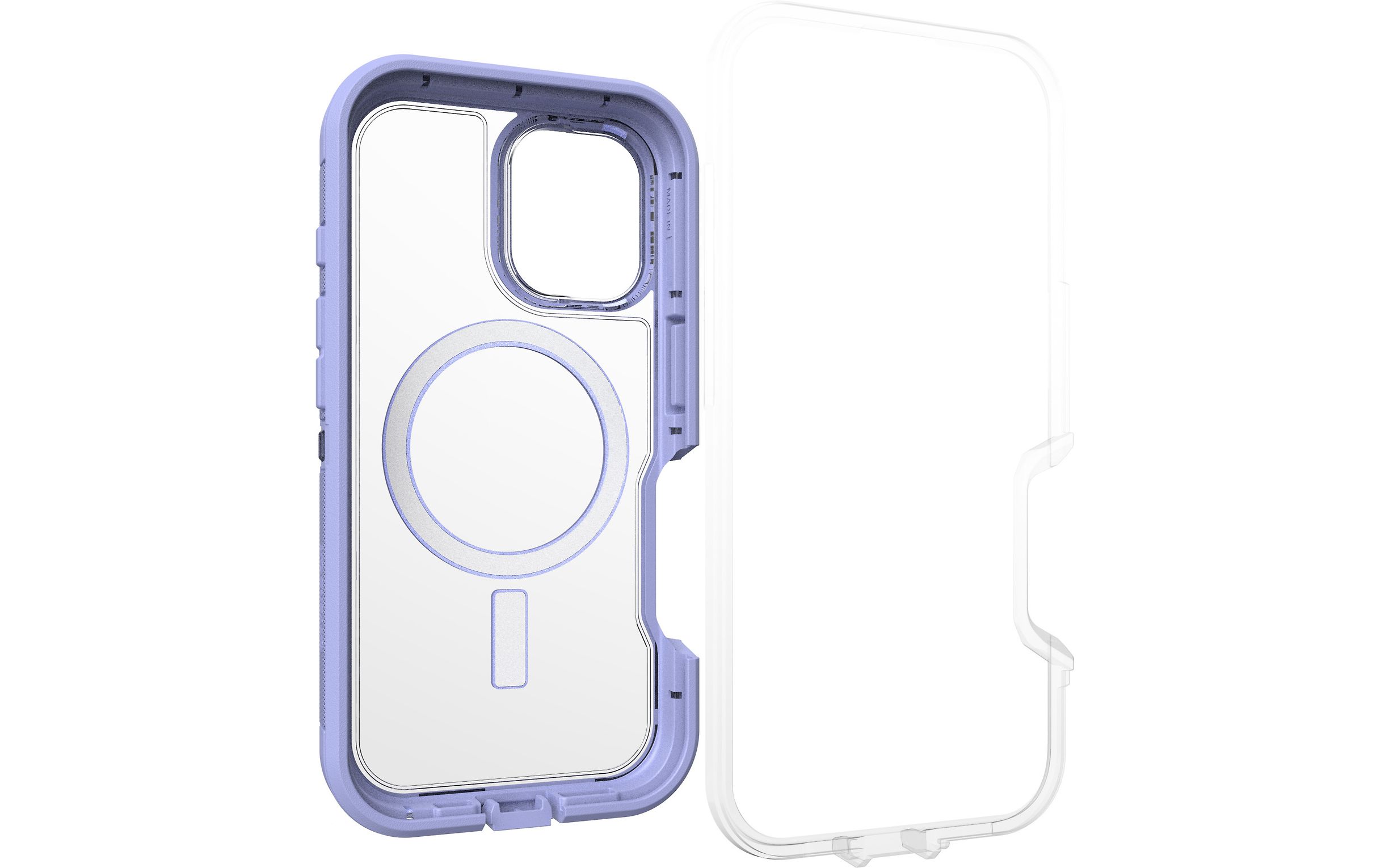 Otterbox Defender XT -kaitseümbris, iPhone 16, lilla / läbipaistev