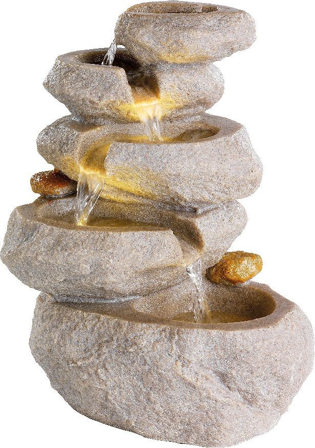 Lumineo Fountains koristesuihkulähde ulkokäyttöön, 35 cm