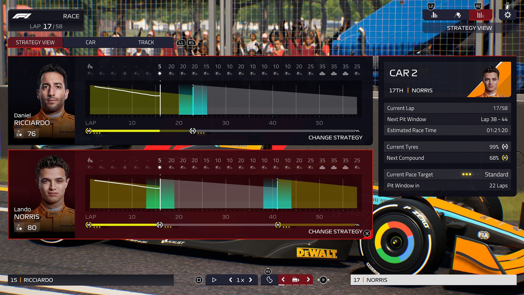 F1 Manager 2022 peli, PS4