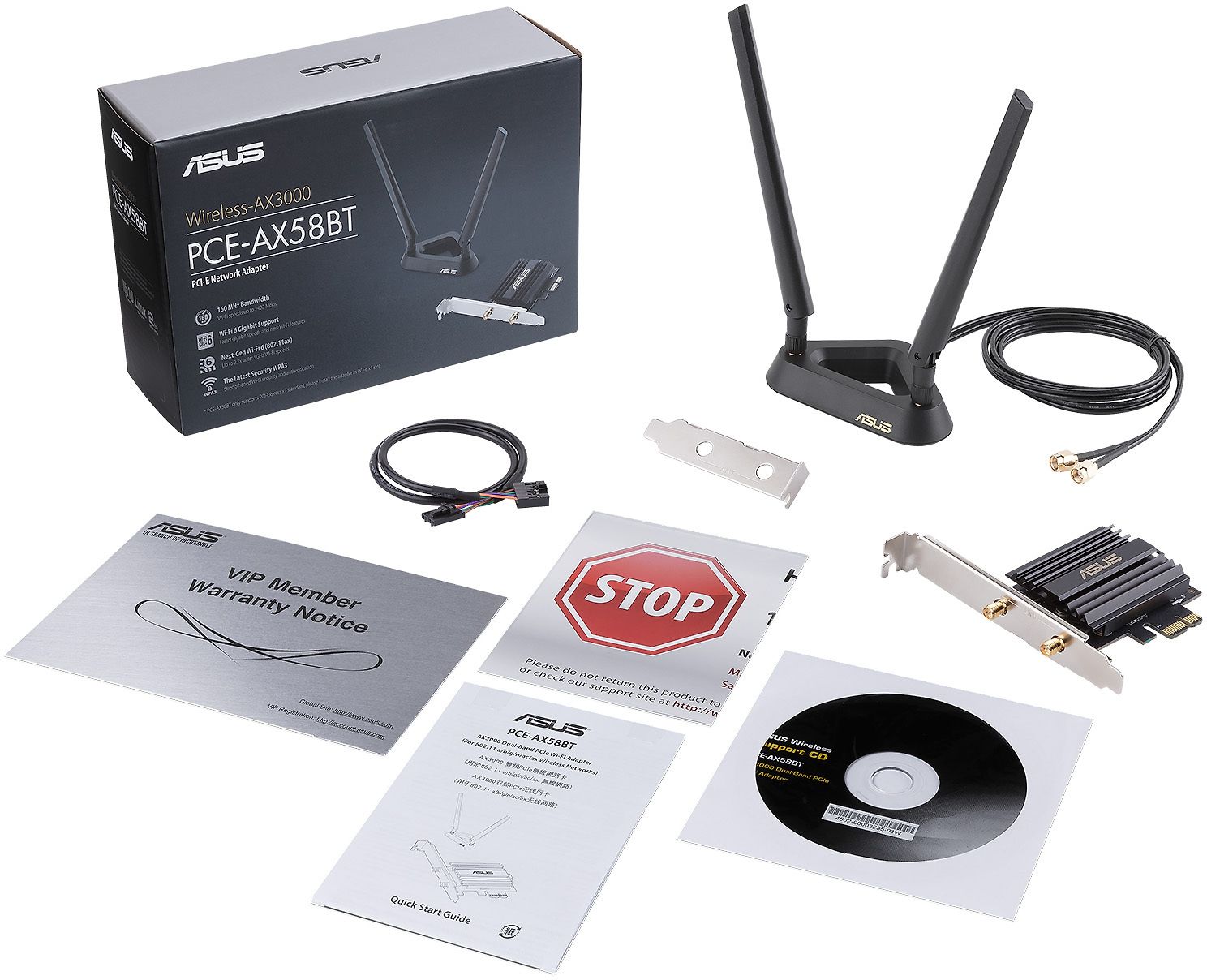 Asus Pce Ax58bt Dual Band Pci E Wifi 6 Adapteri Ja Bluetooth 5 0 Sovitin