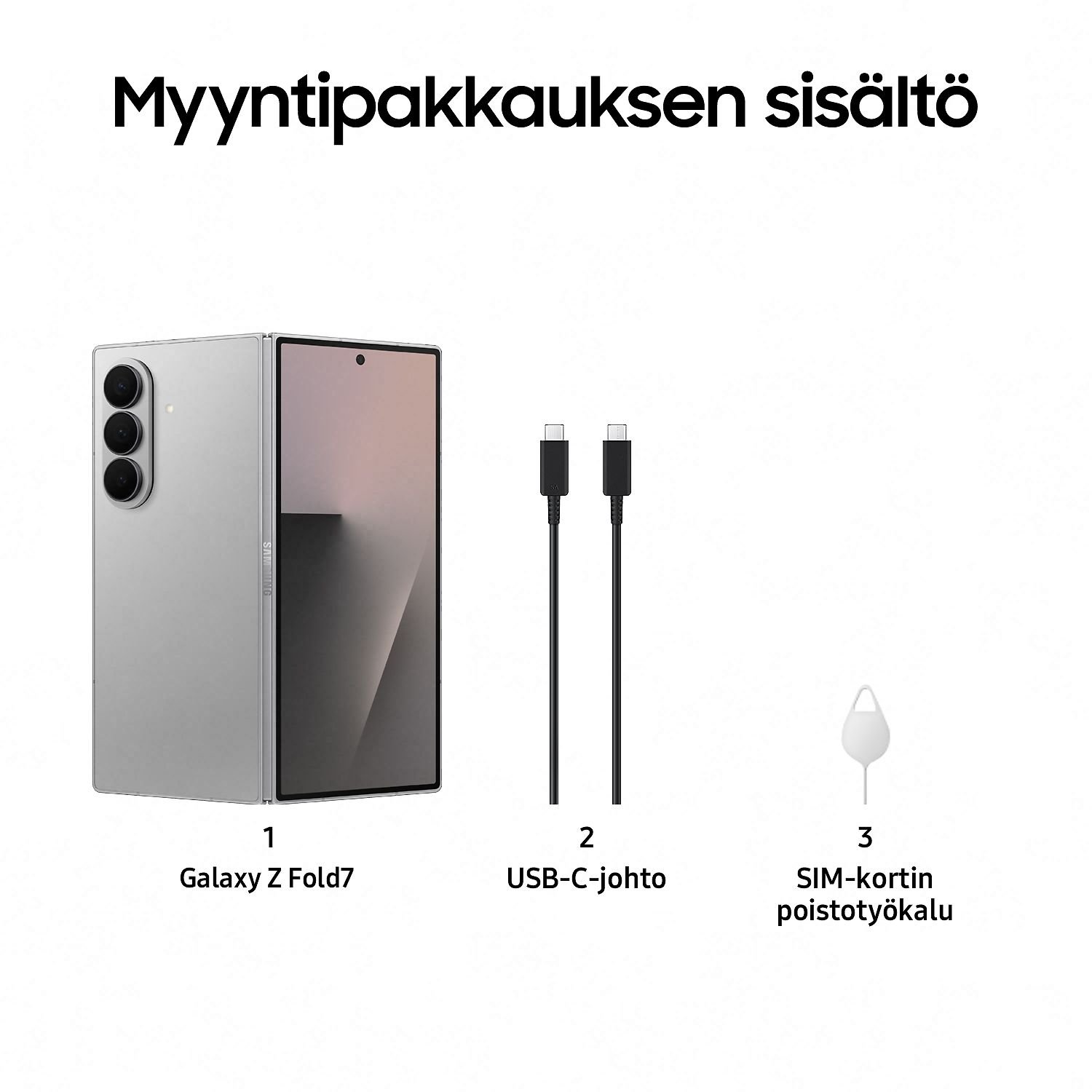 Samsung Galaxy Z Fold7 telefon, 256/12 GB, Silver Shadow