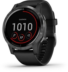 Garmin vivoactive 4 -GPS-juoksukello, tummanharmaa