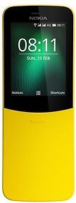 Nokia 8110 4G (2018) -peruspuhelin, keltainen
