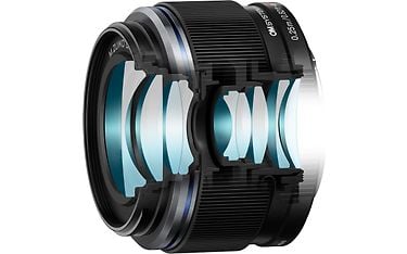 om system m.zuiko digital ed 25mm f1.8 ii objektiivin linssirakenne