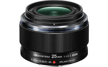 om system m.zuiko digital ed 25mm f1.8 ii objektiivi sivusta