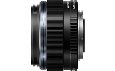 OM System 17 mm F1.8 II objektiivi profiili vasemmalle