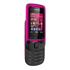 Nokia C2-05 liukukansipuhelin, pinkki, kuva 2
