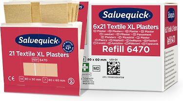 Salvequick -iso kangaslaastari, 6 x 21 kpl