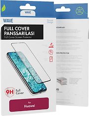 Wave Full Fit -panssarilasi, Huawei P20 Lite, musta, kuva 2