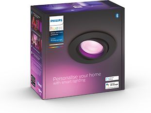 Philips Hue Centura -älyalasvalo, White and color ambiance, musta pyöreä kehys, kuva 7