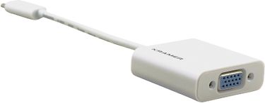 Kramer USB-C - VGA (uros - naaras) -adapterikaapeli, valkoinen, kuva 2