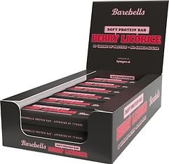 Barebells Soft Berry Licorice -proteiinipatukka, 55 g, 12-pack